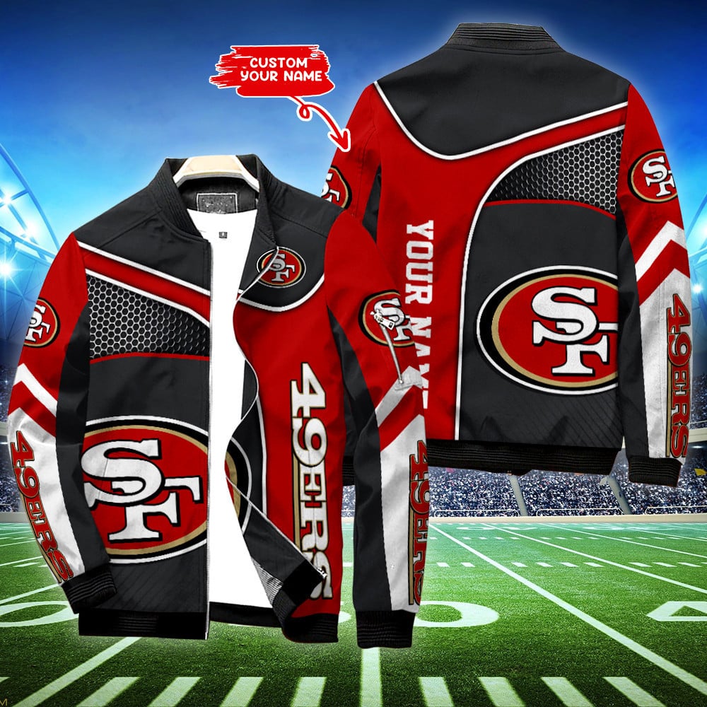 san francisco 49ers personalized bomber jacket bg630 cye3i
