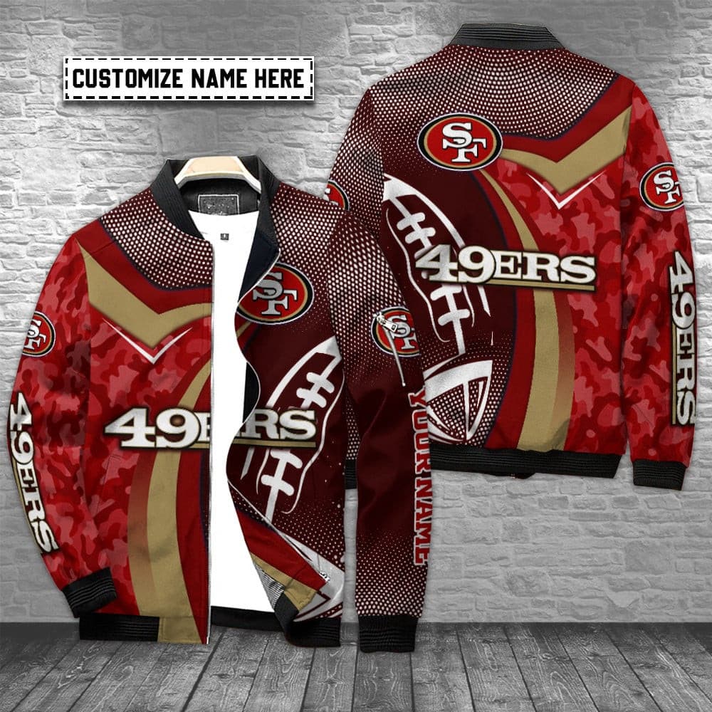 san francisco 49ers personalized bomber jacket bg717 2gext