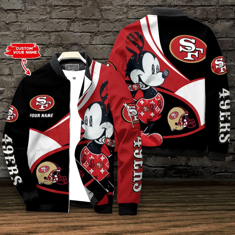 san francisco 49ers personalized bomber jacket bg773 vs8yd