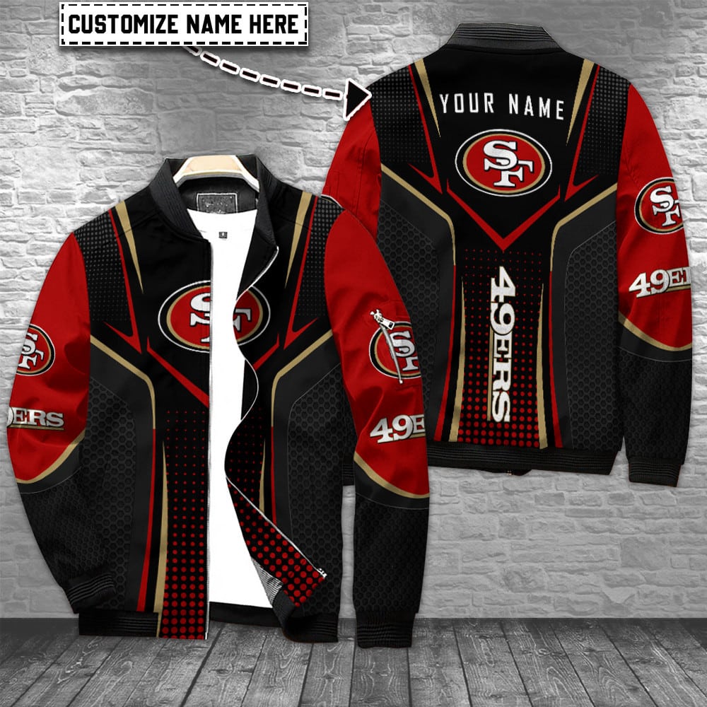 san francisco 49ers personalized bomber jacket bg781 mhepm