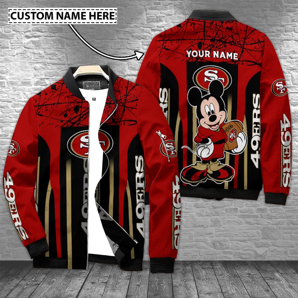 san francisco 49ers personalized bomber jacket bg792 jt21h