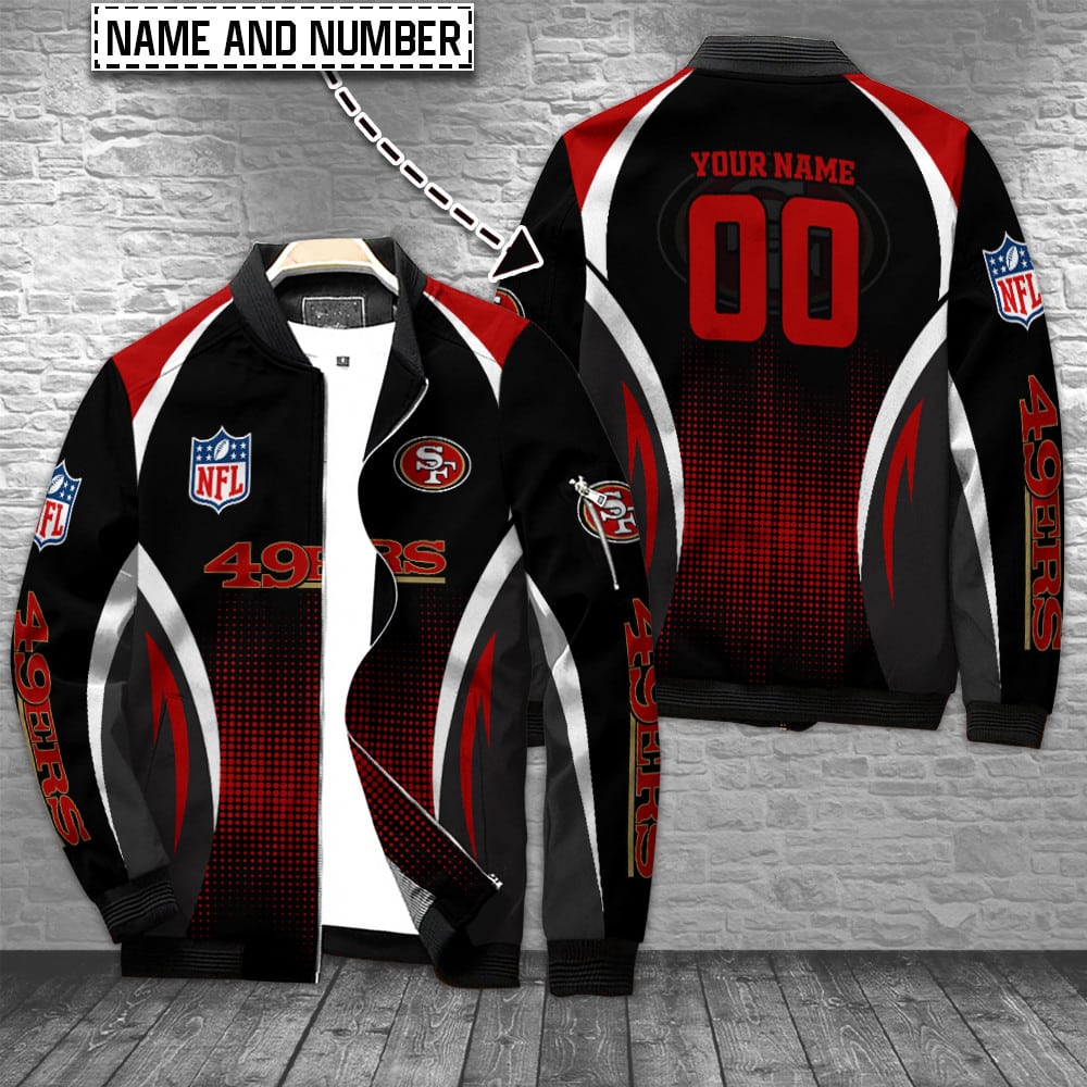 san francisco 49ers personalized bomber jacket bg810 yqgpz