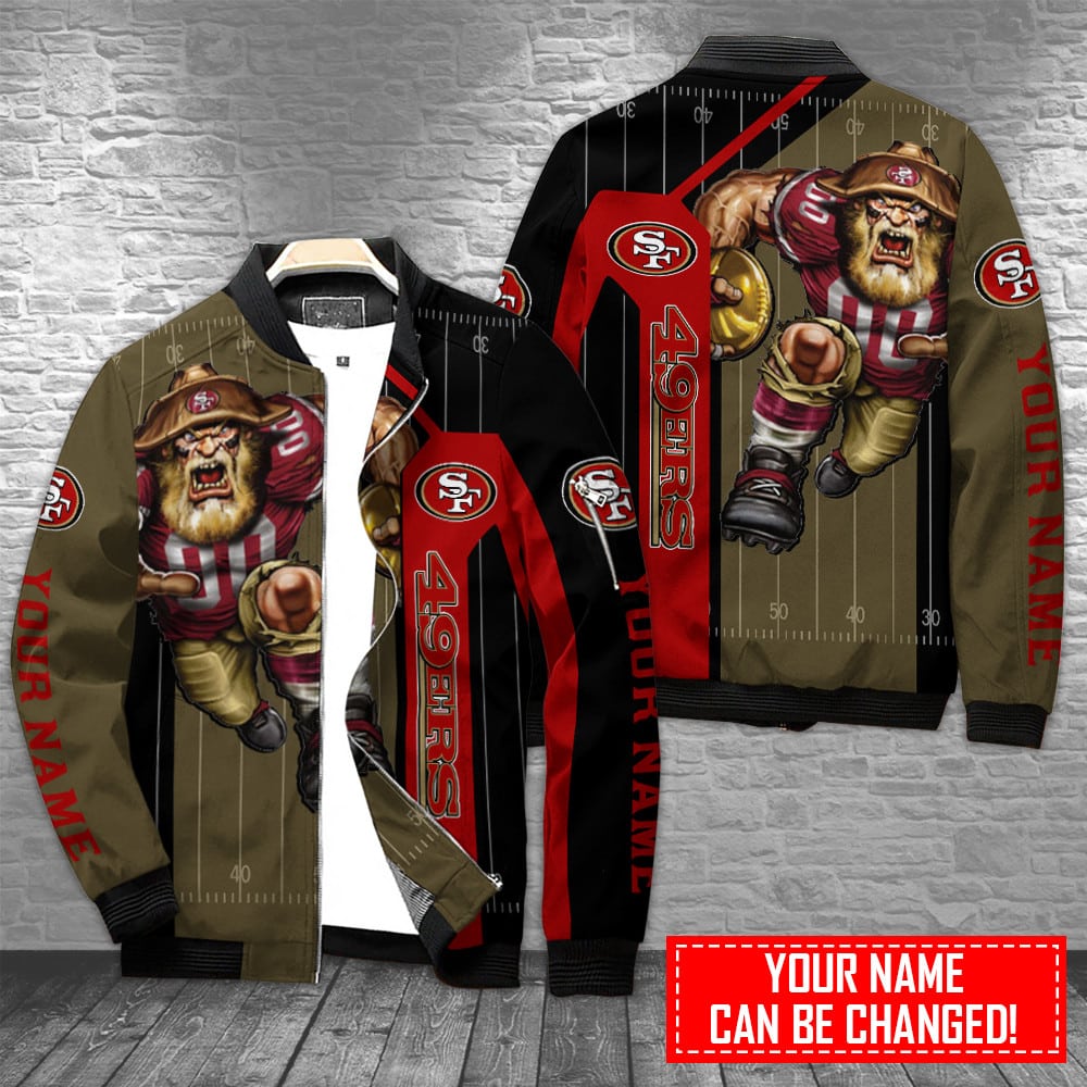 san francisco 49ers personalized bomber jacket bg821 j5225