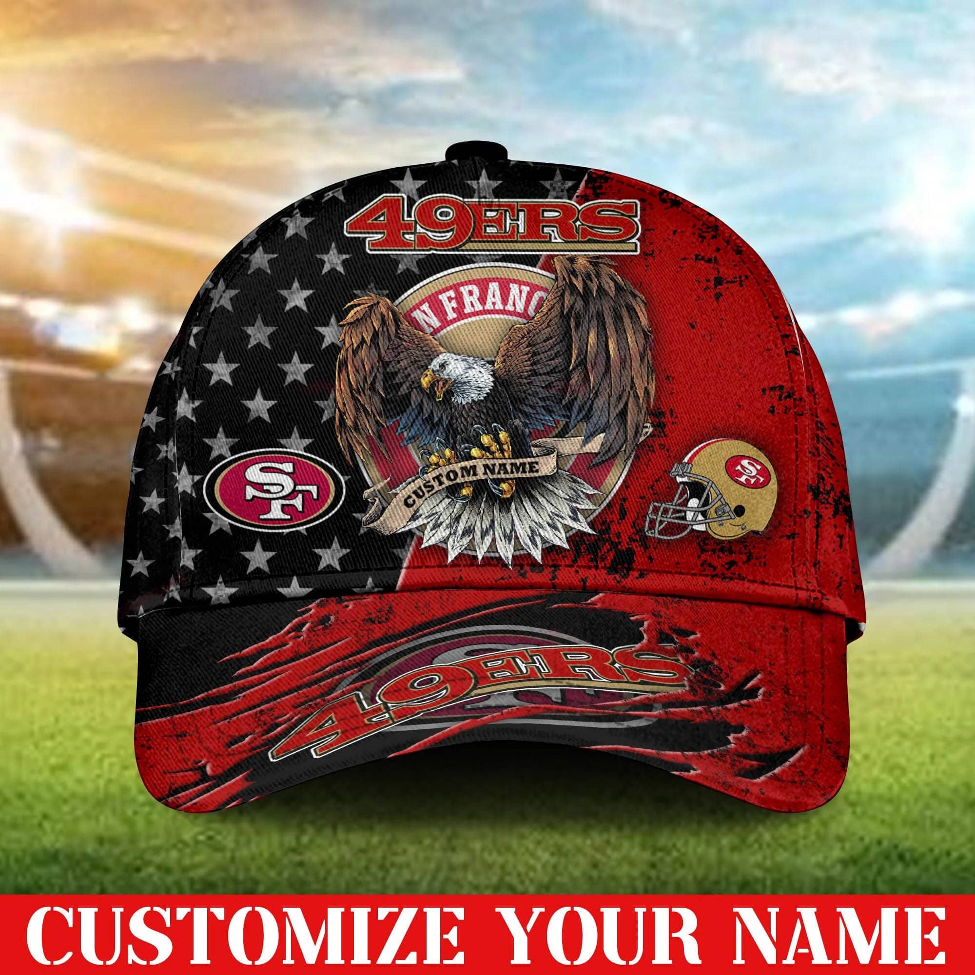 san francisco 49ers personalized classic cap bb400 tdjsn