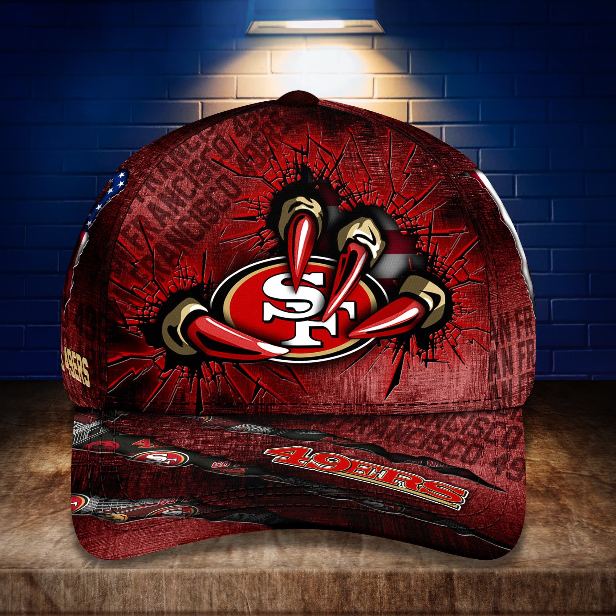 san francisco 49ers personalized classic cap bg270 phxmr