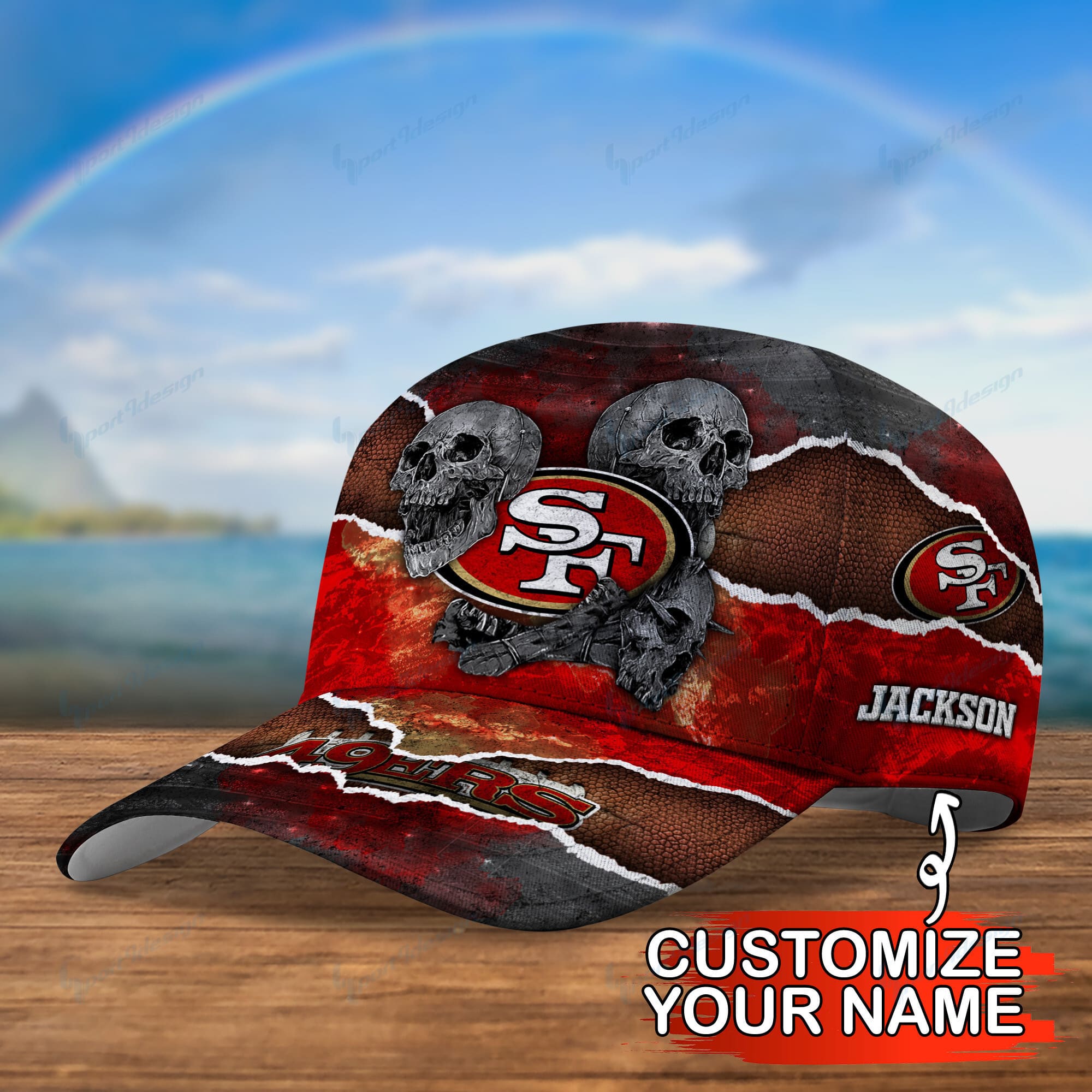 san francisco 49ers personalized classic cap bg683 ofrlg