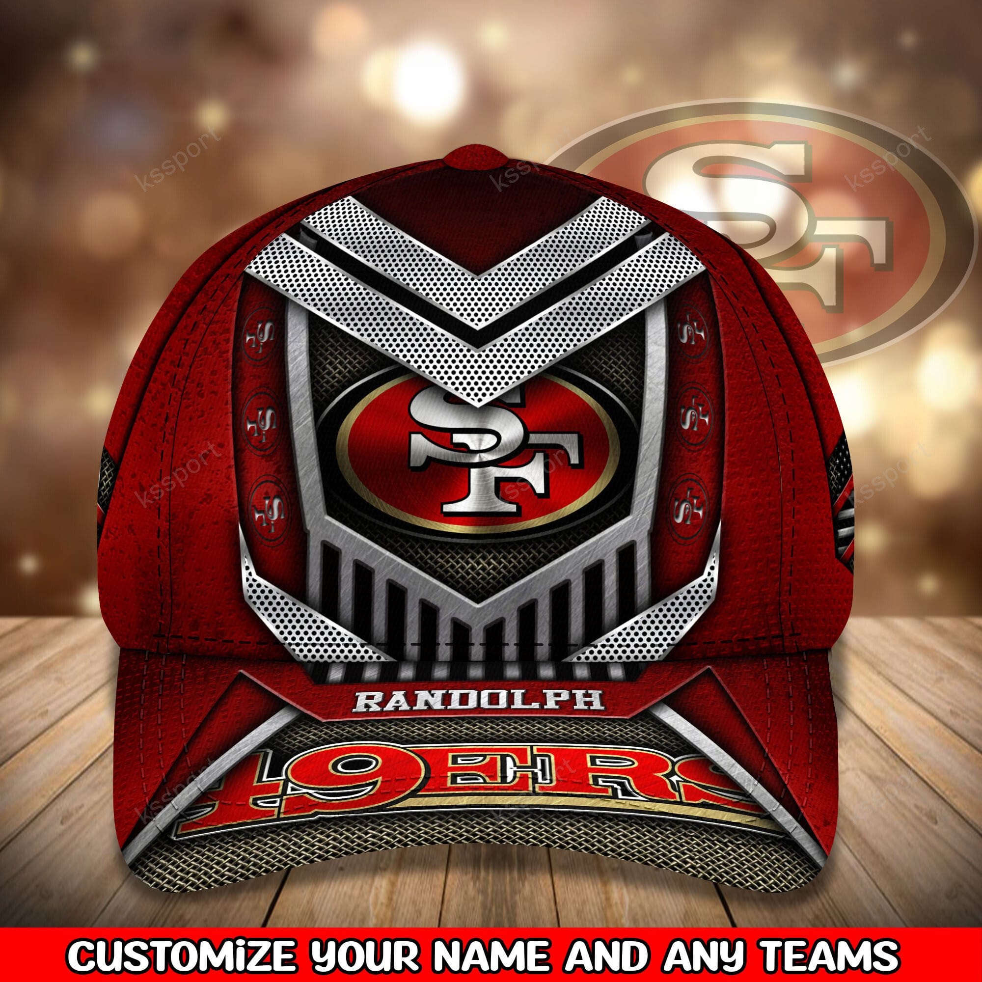 san francisco 49ers personalized classic cap bg788 pn1sr