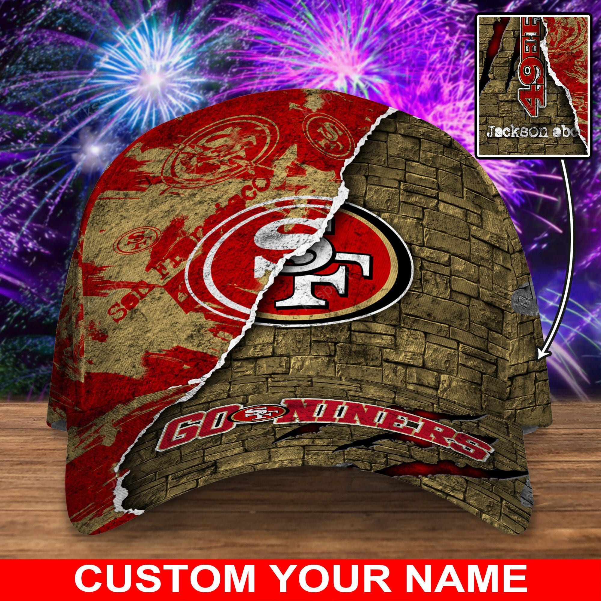 san francisco 49ers personalized classic cap bg841 4wnef