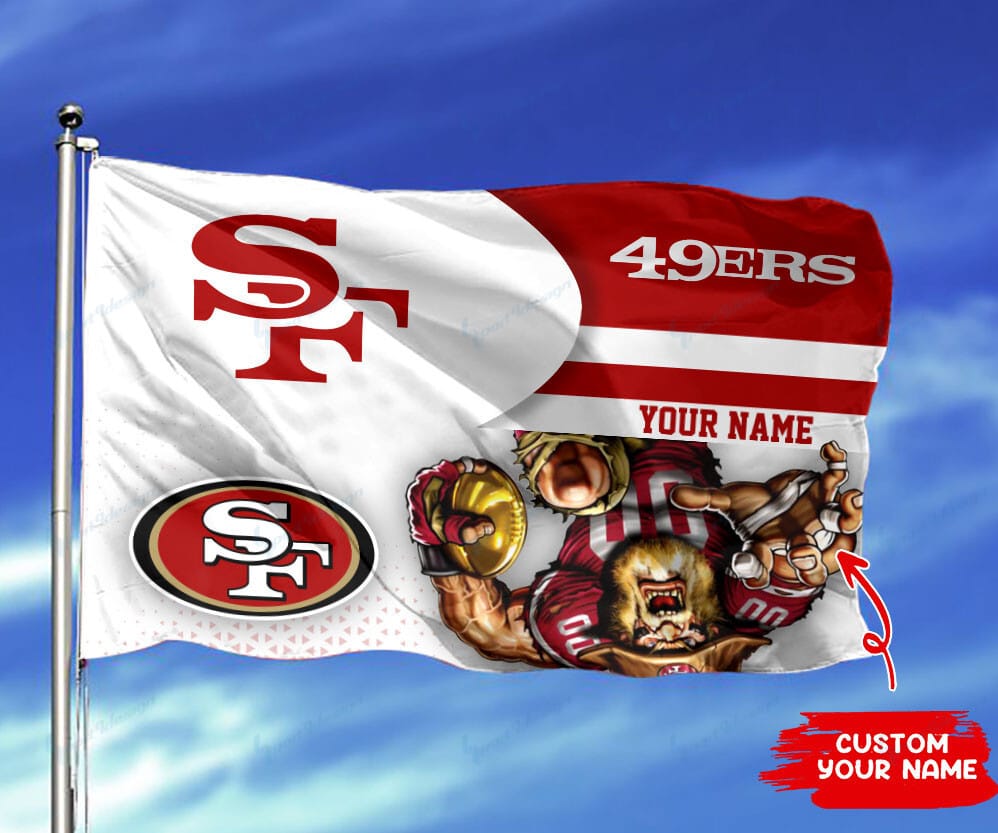 san francisco 49ers personalized flag 198 kkjuf