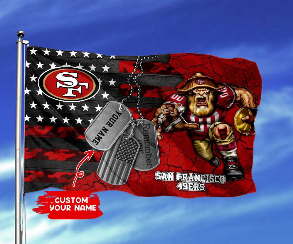 san francisco 49ers personalized flag 268 ficl8