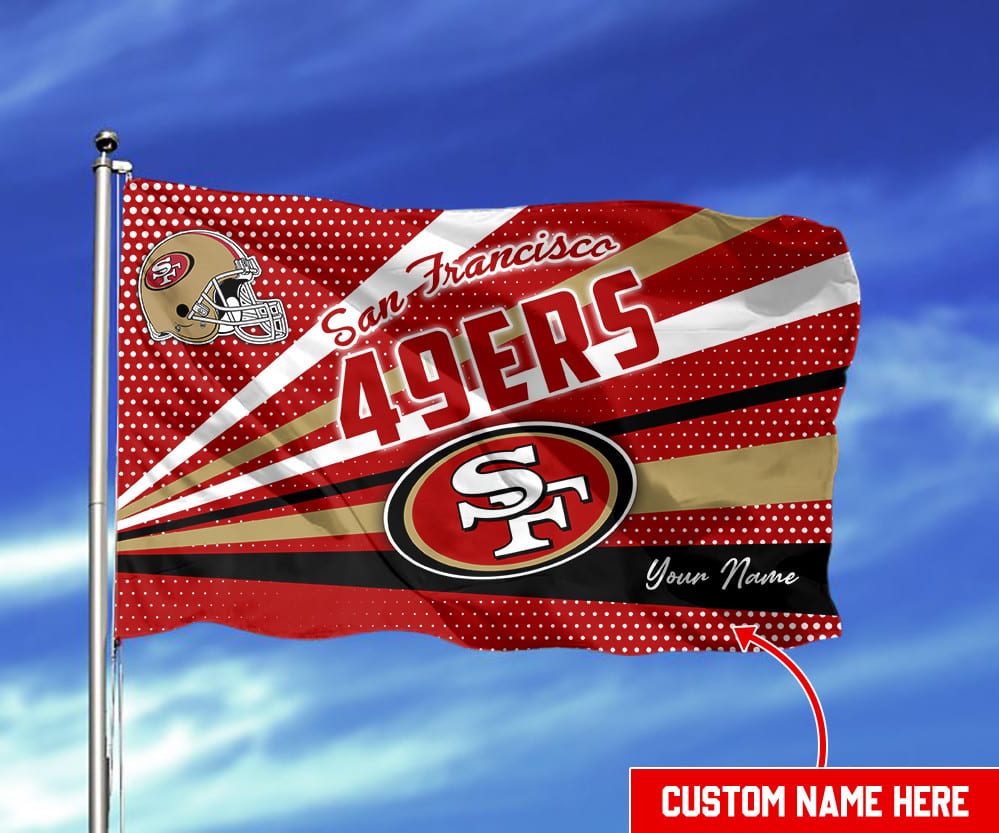 san francisco 49ers personalized flag 362 ewcur