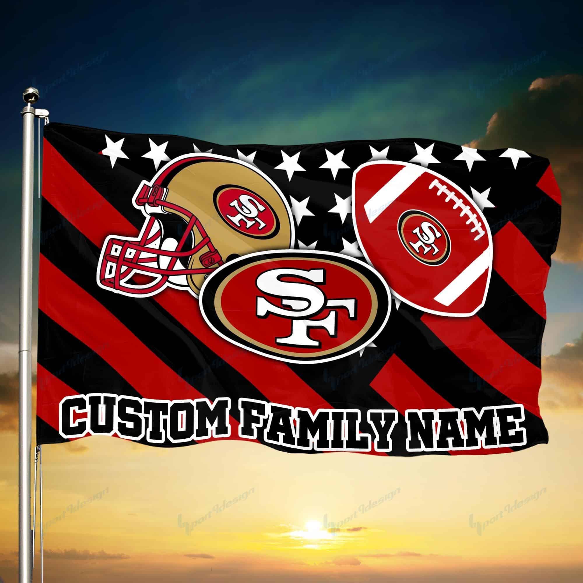 san francisco 49ers personalized flag 91 bnv4s