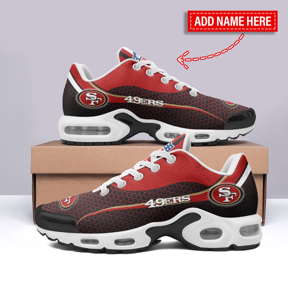 san francisco 49ers personalized plus t n youth sneakers bg112 slzhu