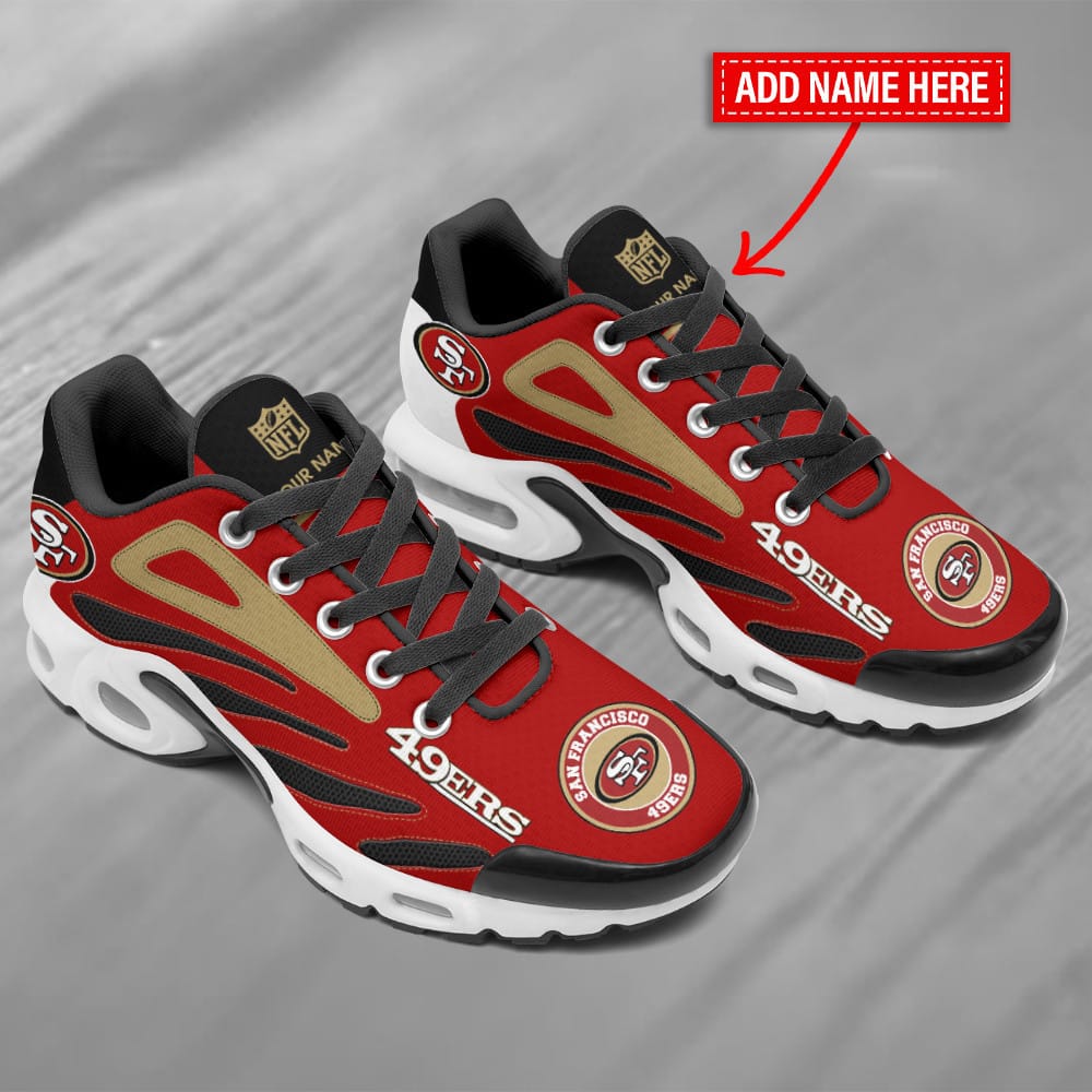 san francisco 49ers personalized plus t n youth sneakers bg129 h7szi