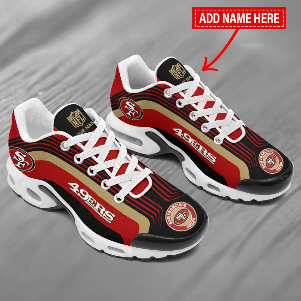 san francisco 49ers personalized plus t n youth sneakers bg131 bhyz9