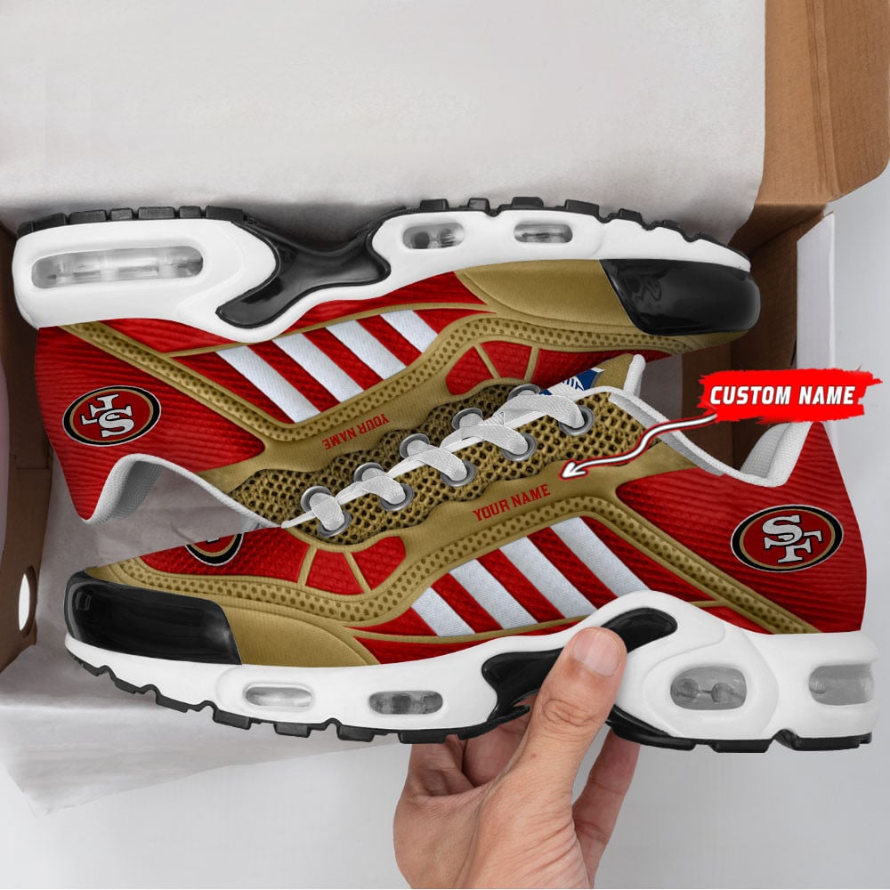 san francisco 49ers personalized plus t n youth sneakers bg162 umhfl