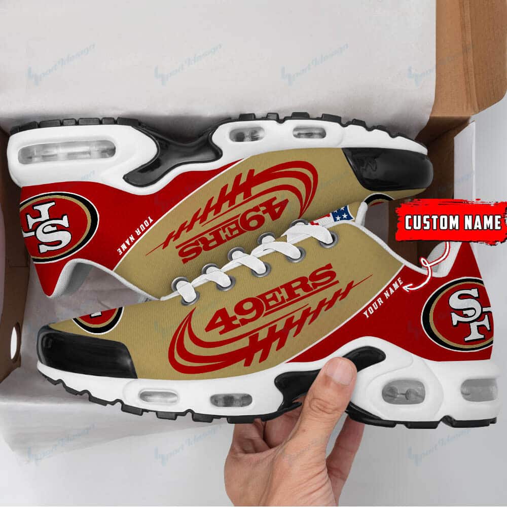 san francisco 49ers personalized plus t n youth sneakers bg28 usgsa