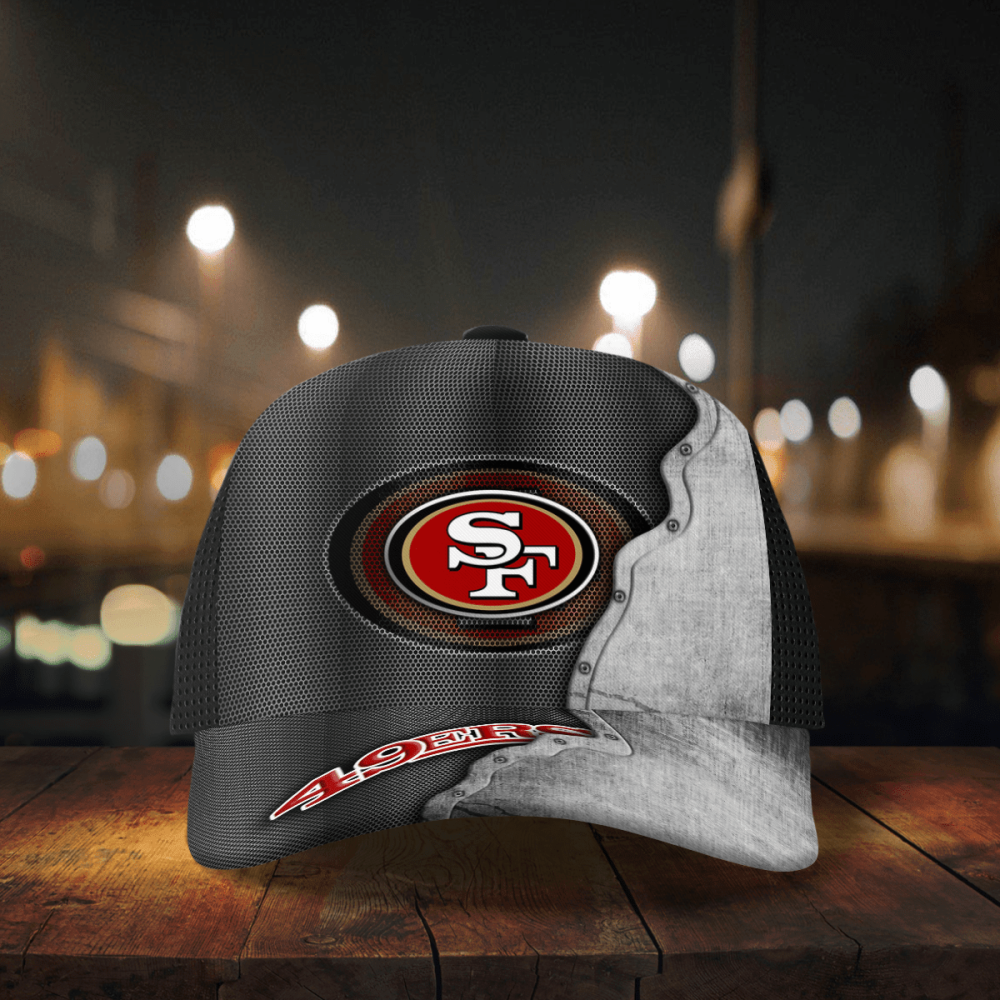 san francisco 49ers specialized metal texture baseball baseball classic cap men hat 2
