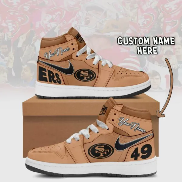 san francisco 49ers brown air jordan 1