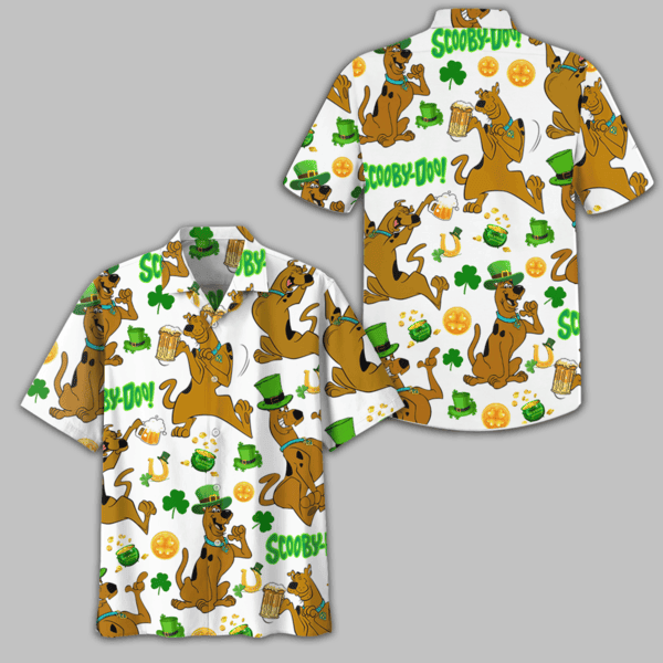 scooby doo rock the patrot day party white hawaiian shirt gerhw