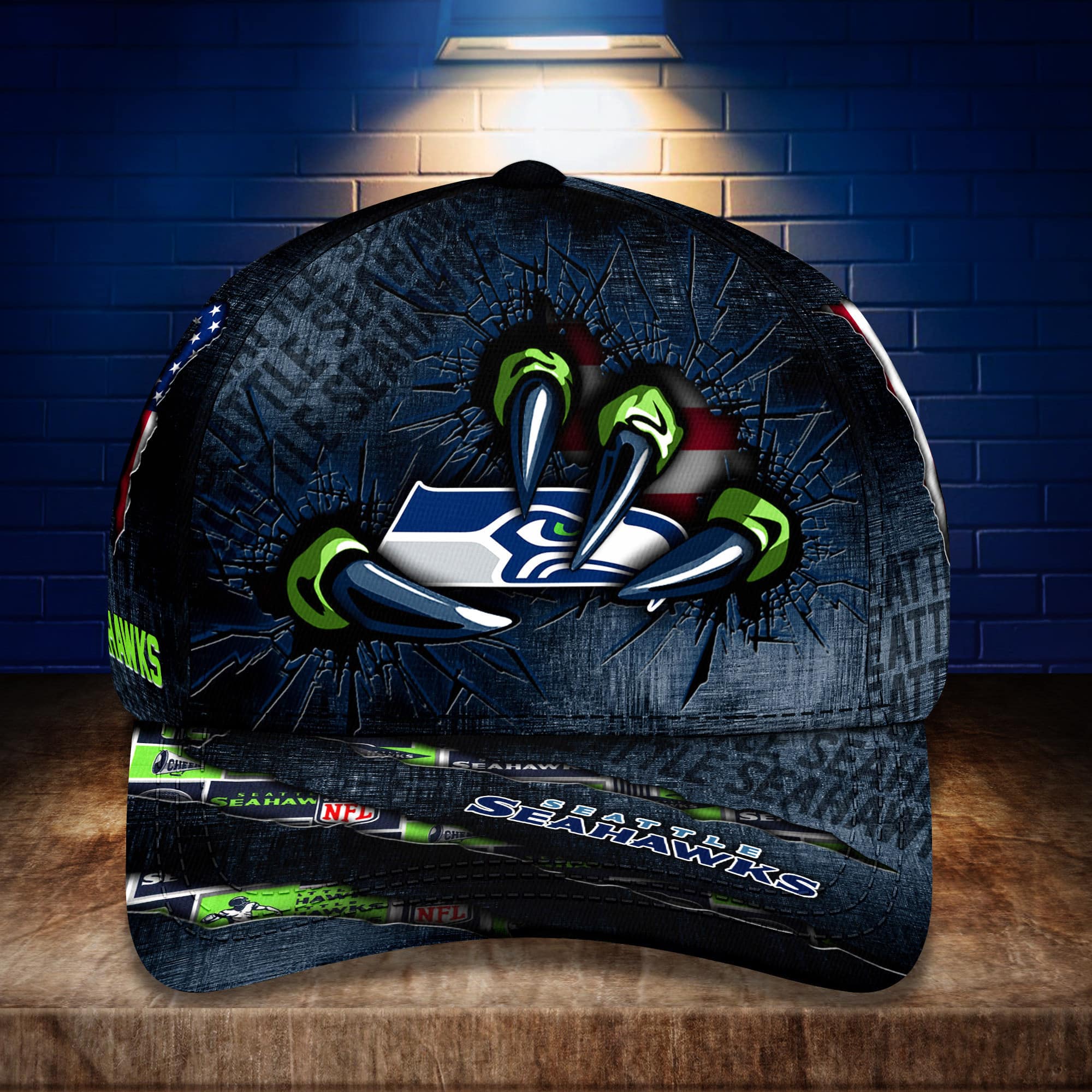 seattle seahawks personalized classic cap bg271 gug8h
