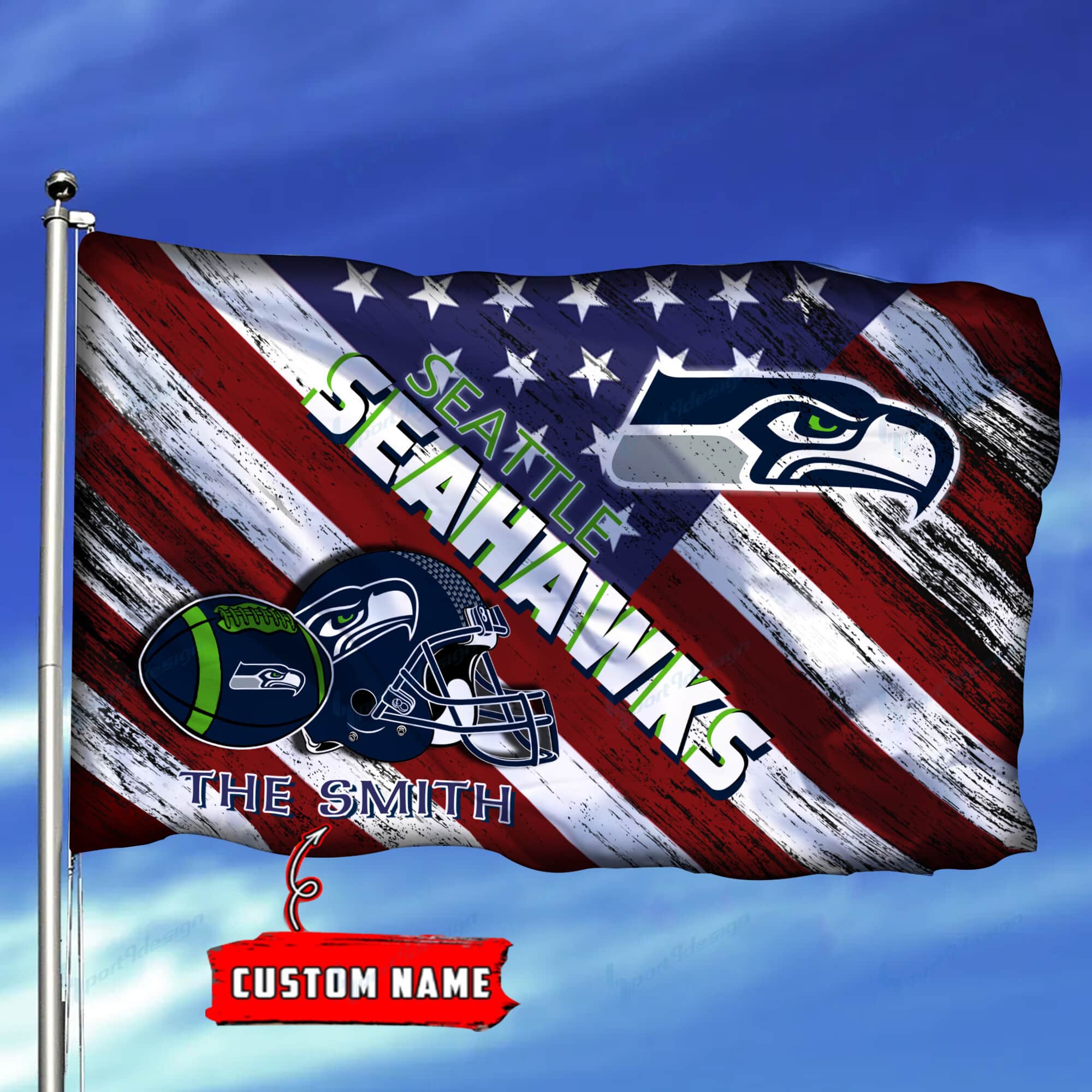 seattle seahawks personalized flag 163 eyzxp