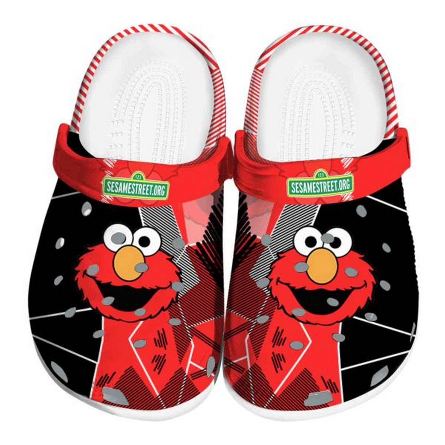 sesame street geometric background clogs for kids 26 adults vjnpx
