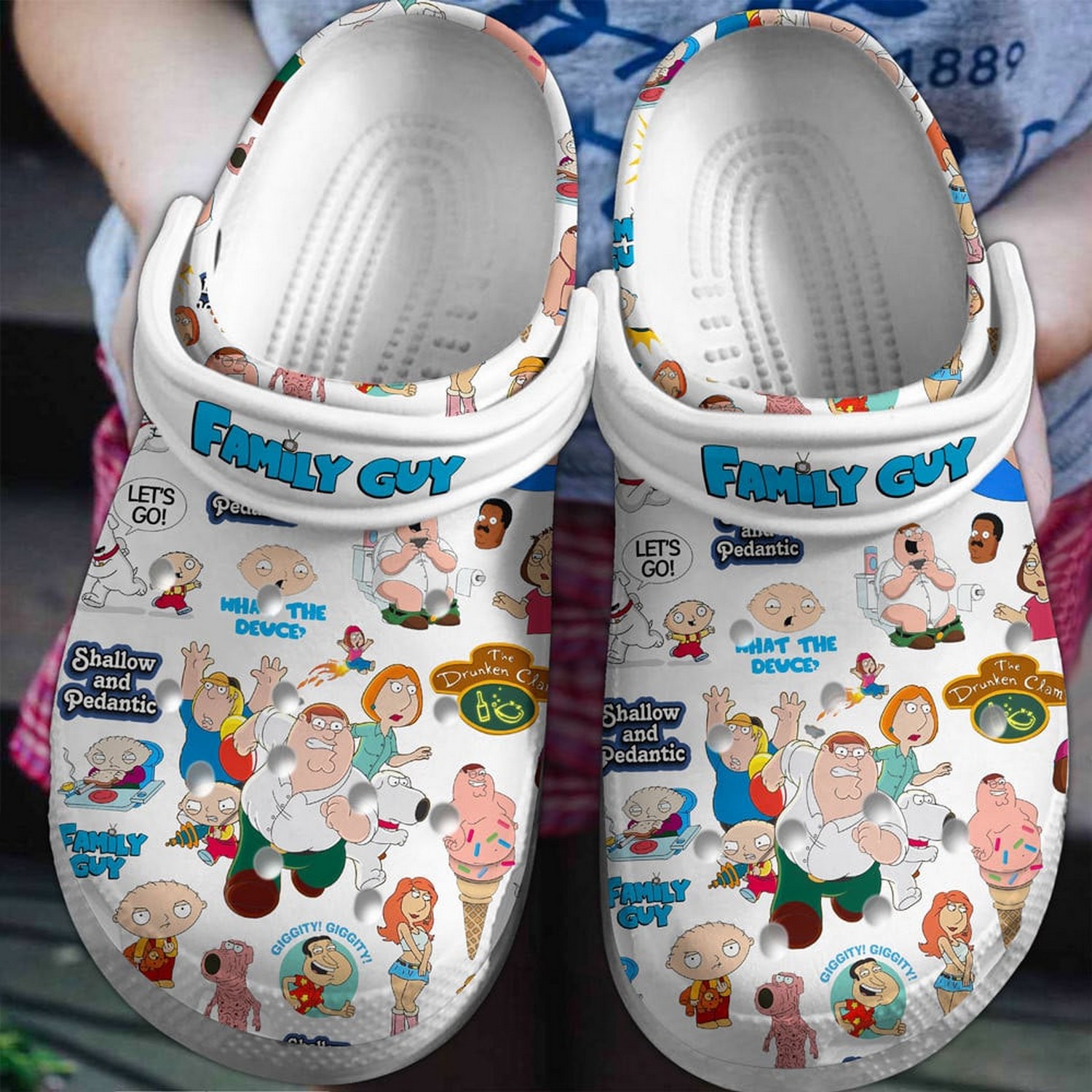shallow and the pedantic family guy clogs fast shipping service available j6dzs