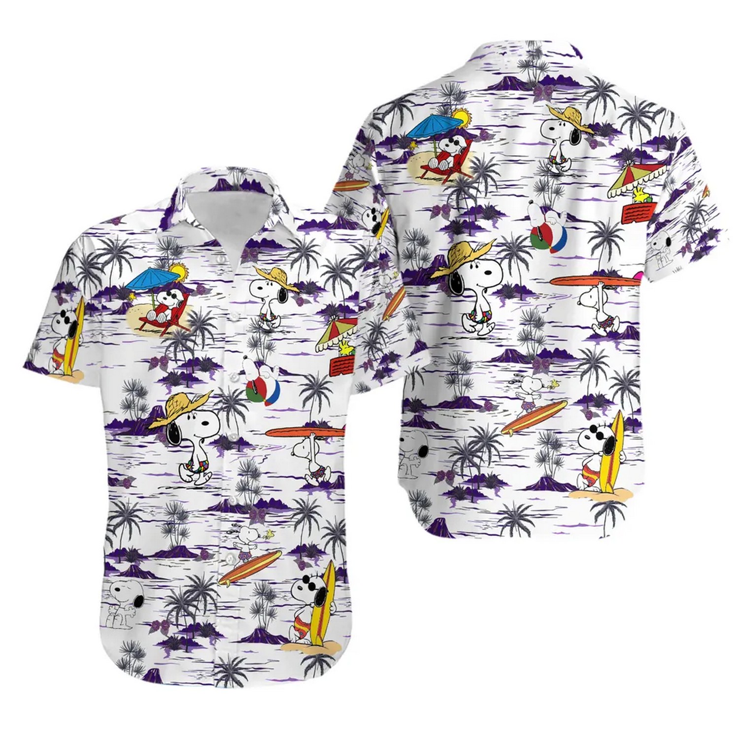 snoopy happy summer vocation hawaiian shirt gunvj