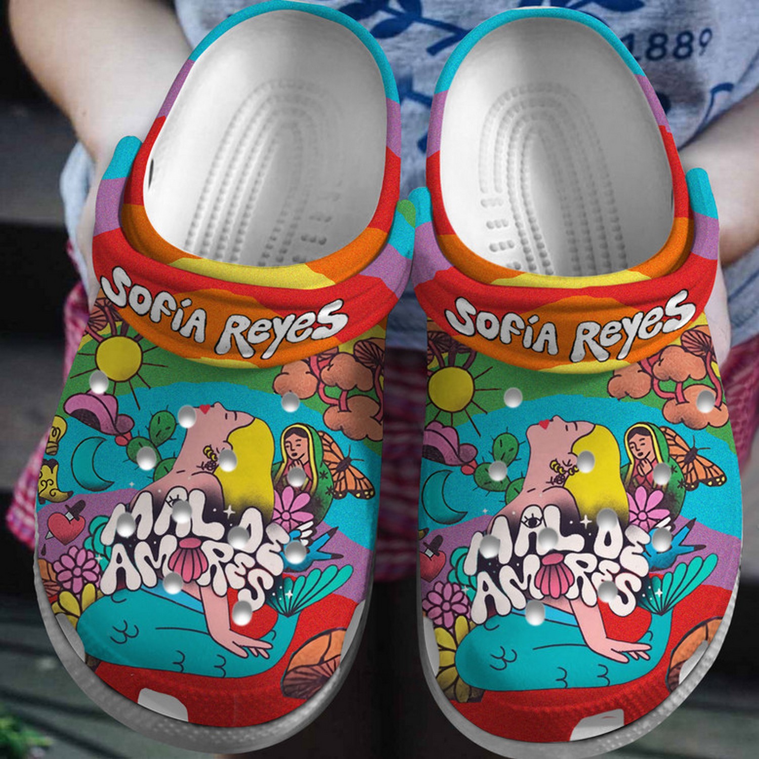 sofia reyes music malos amres mermaid colorful clogs for kids and adults nrpo1