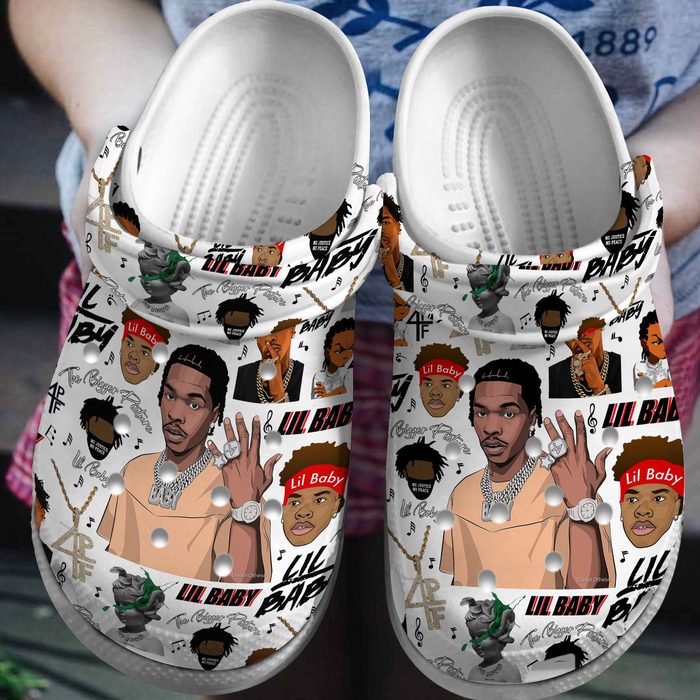 soft 26 comfortable cool design rapper lil baby music clogs vc0m3