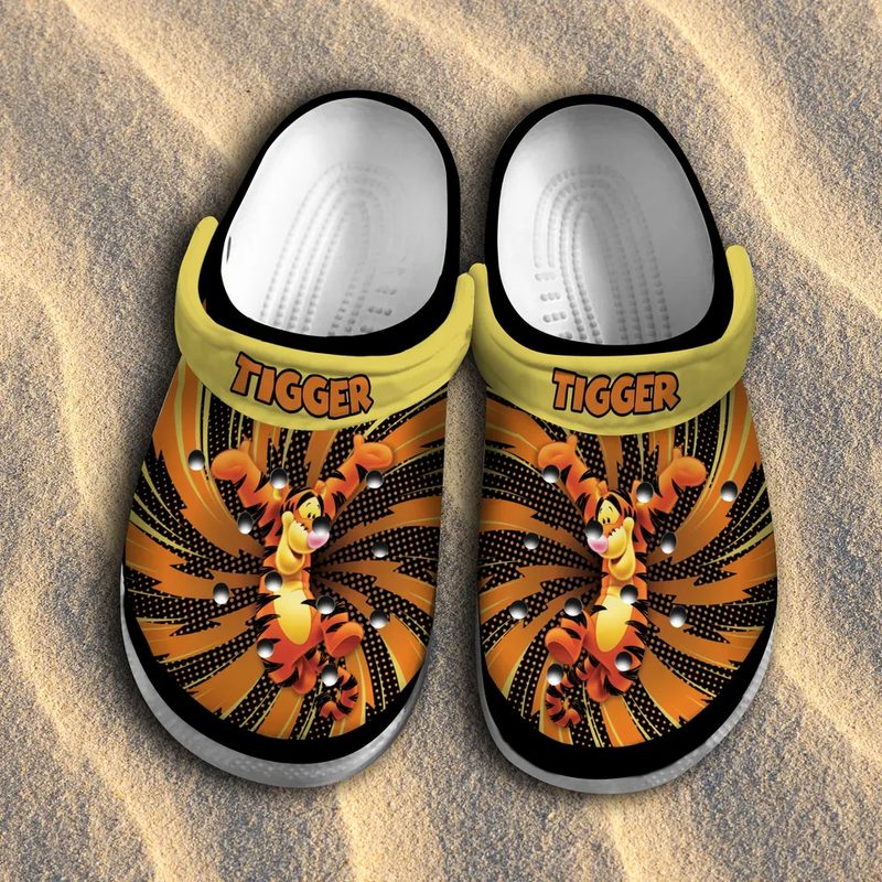 soft 26 durable tigger winnie the pooh cartoon clogs for kids and adults 2curu