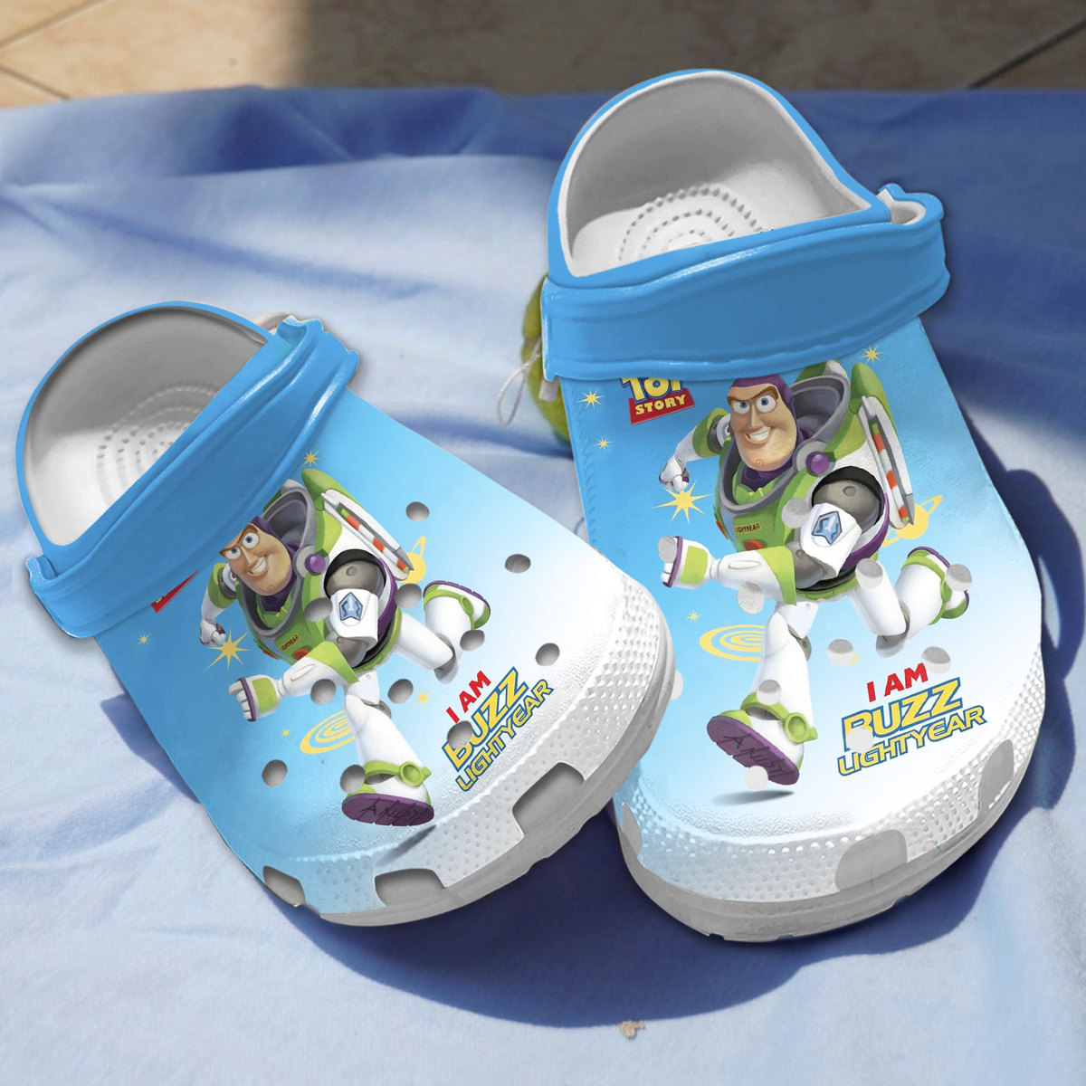 soft and breathable buzz lightyear blue clogs for kids 26 adults saaxr