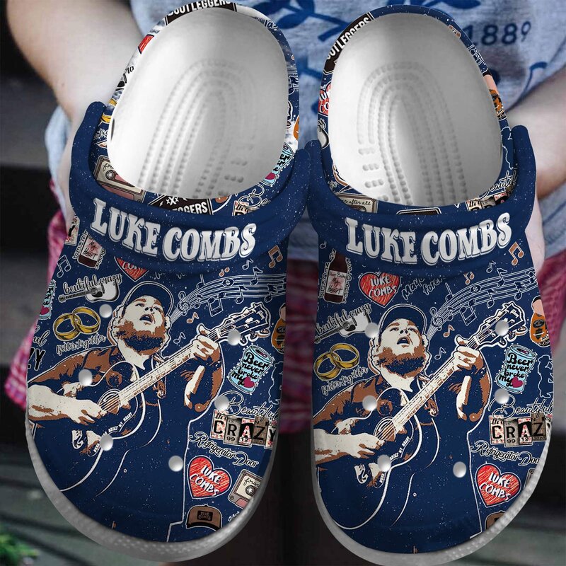 soft and comfortable luke combs navy blue clogs for kids 26 adults vyifm