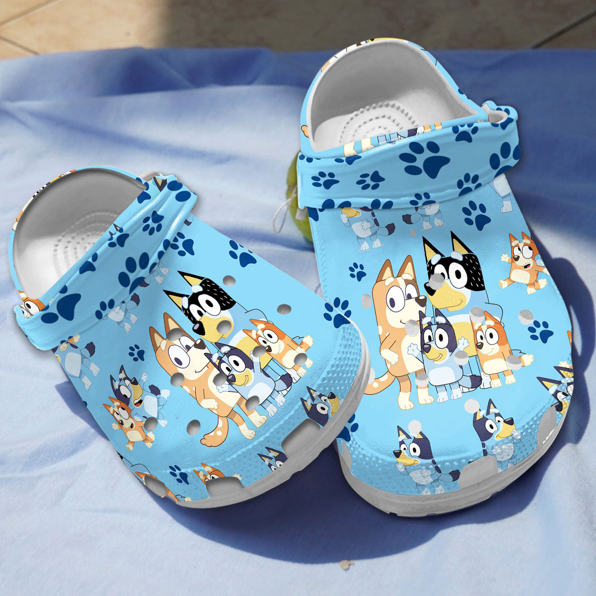 soft and durable crocs bluey cartoon clogs yix1q