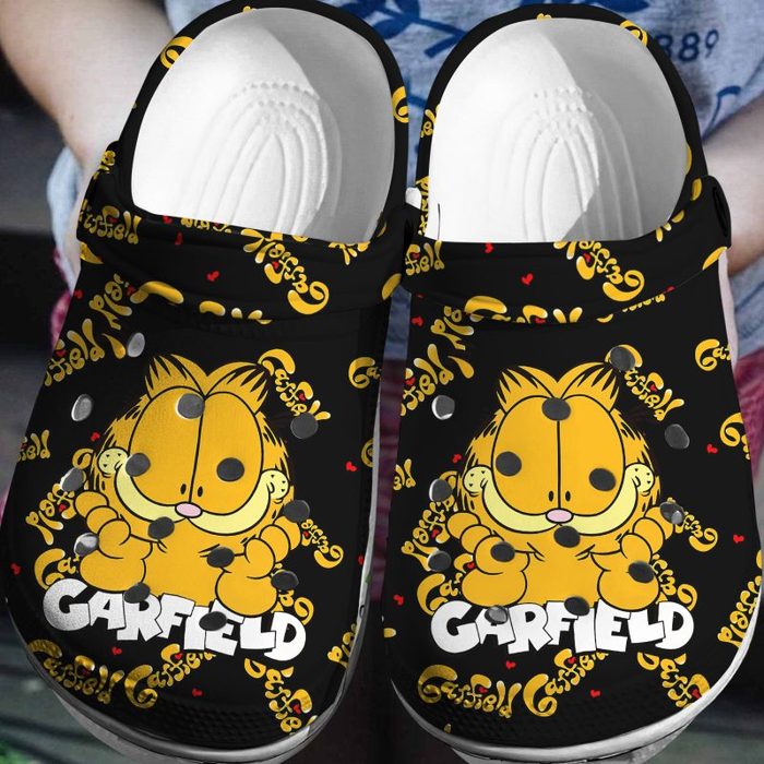 soft garfield black clogs for kids 26 adults vt7rh