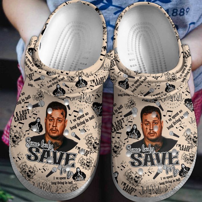 somebody saves me jelly roll music beige clogs ouufp
