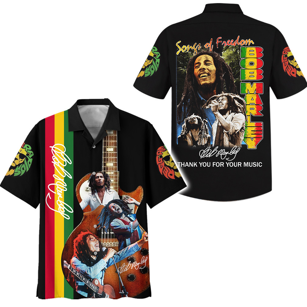 songs of freedom bob marley hawaiian shirt itzsv