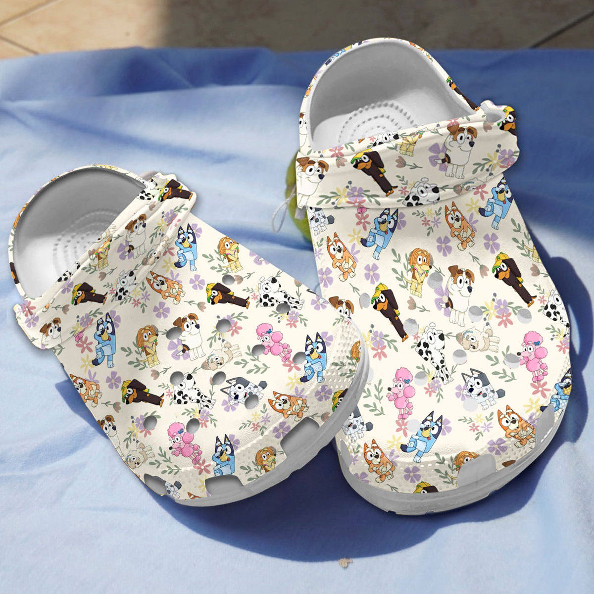 special bluey beige clogs for kids 26 adults i3p8o