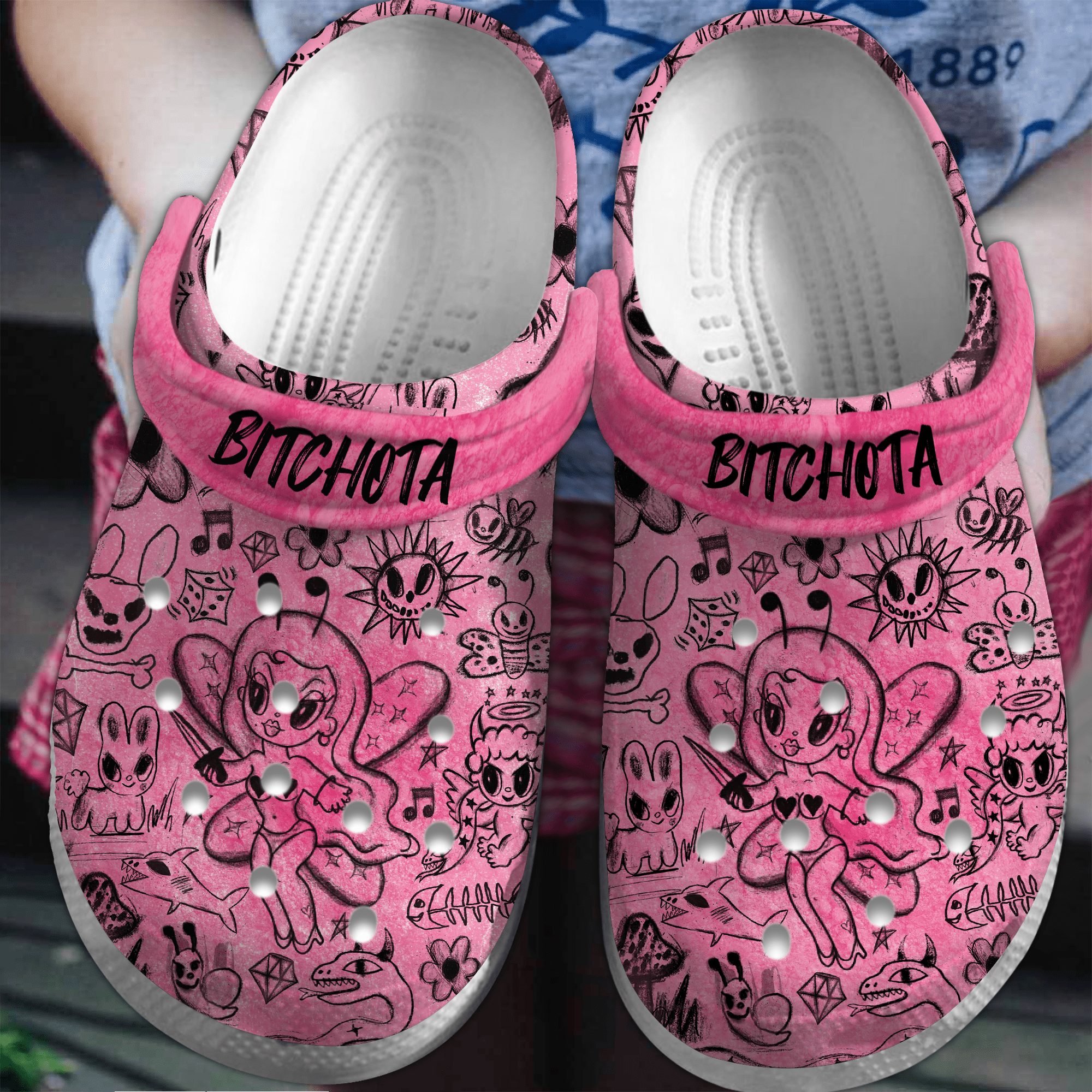 special design crocs singer karol g music pink clogs shop now ijkjx