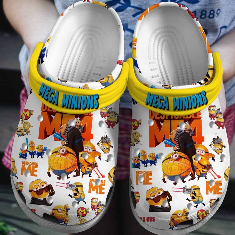 special design mega minions cartoon clogs for kids 26 adults bpzni