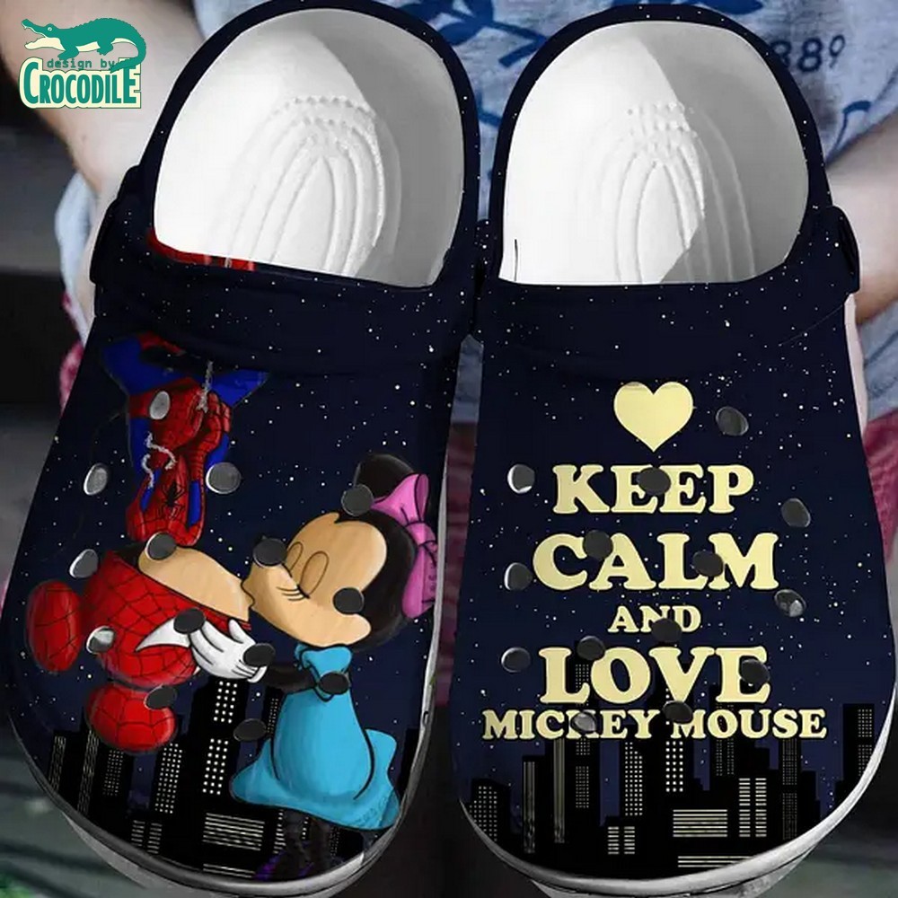 spider man mickey and mouse night city clogs for kids 26 adults mhgey