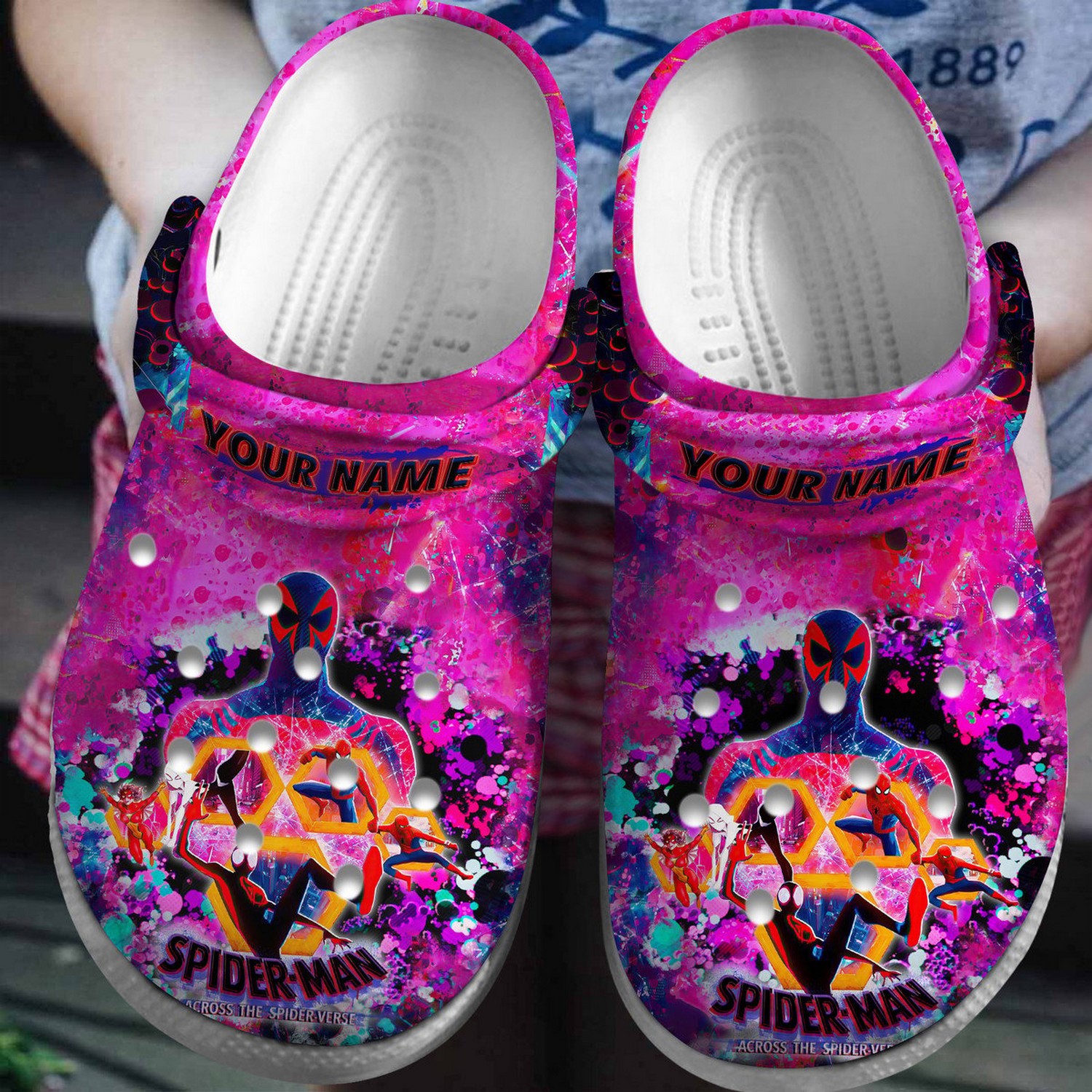 spiderman across the spider verse movie special version clogs for kids and adults 9xrat