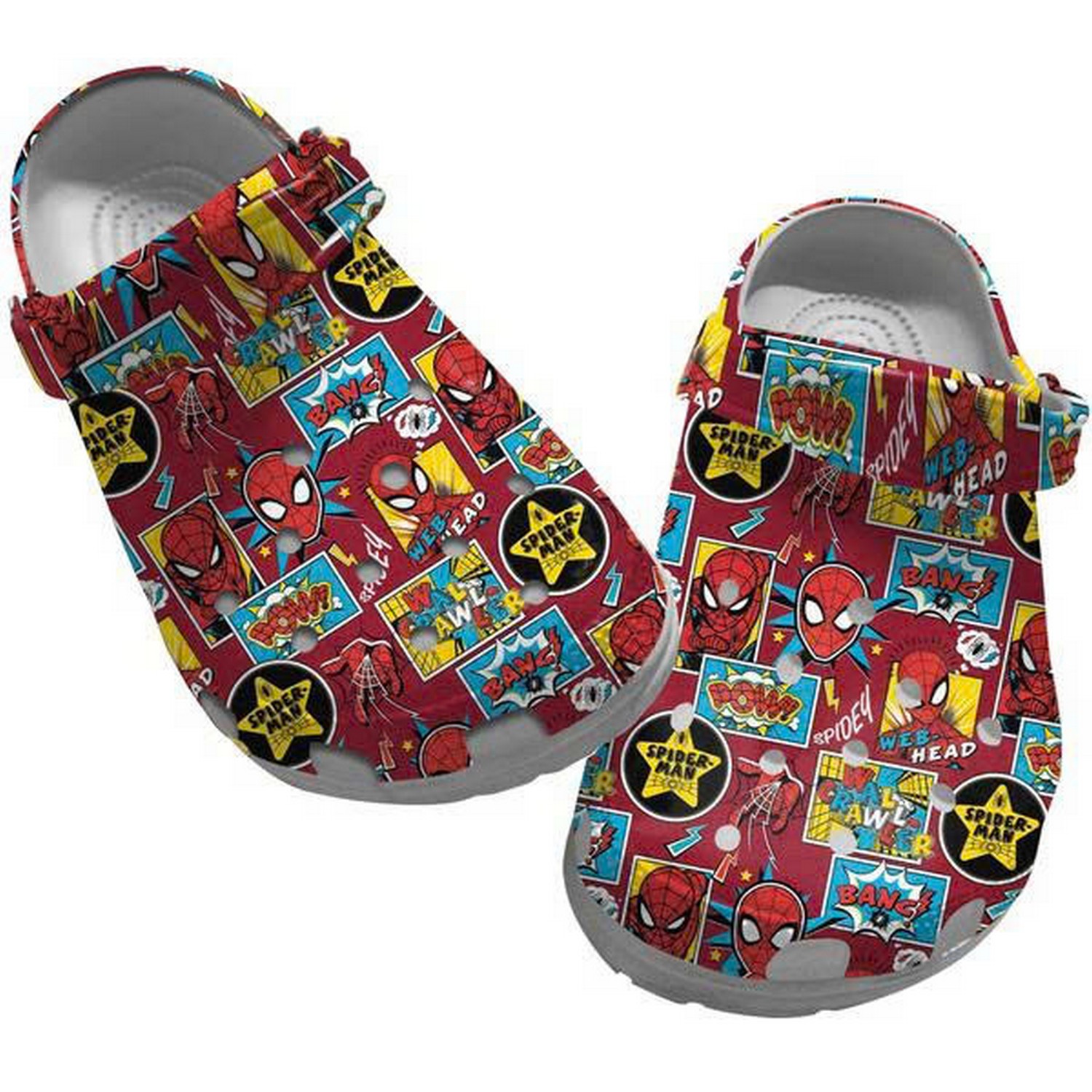 spiderman marvel studio comic clogs for kids 26 adults 2m9sk