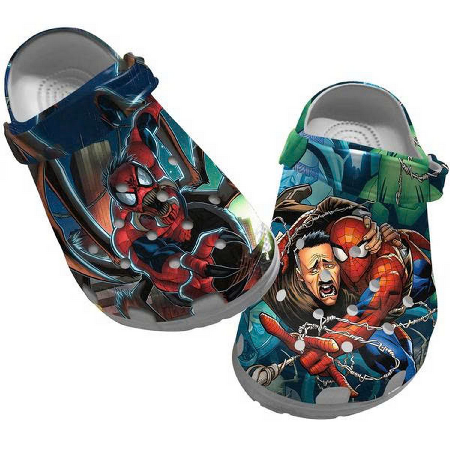 spiderman rescue people from devil spiderman clogs for kids 26 adults zb3kl
