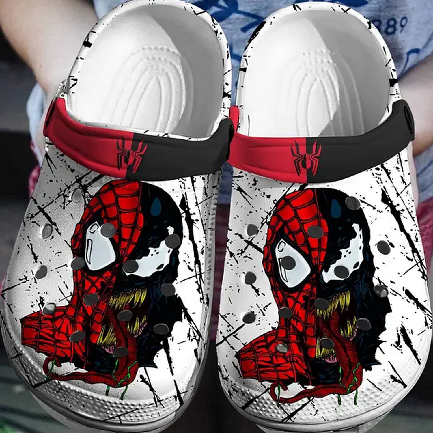 spiderman venom clogs for kids 26 adults cmpdw