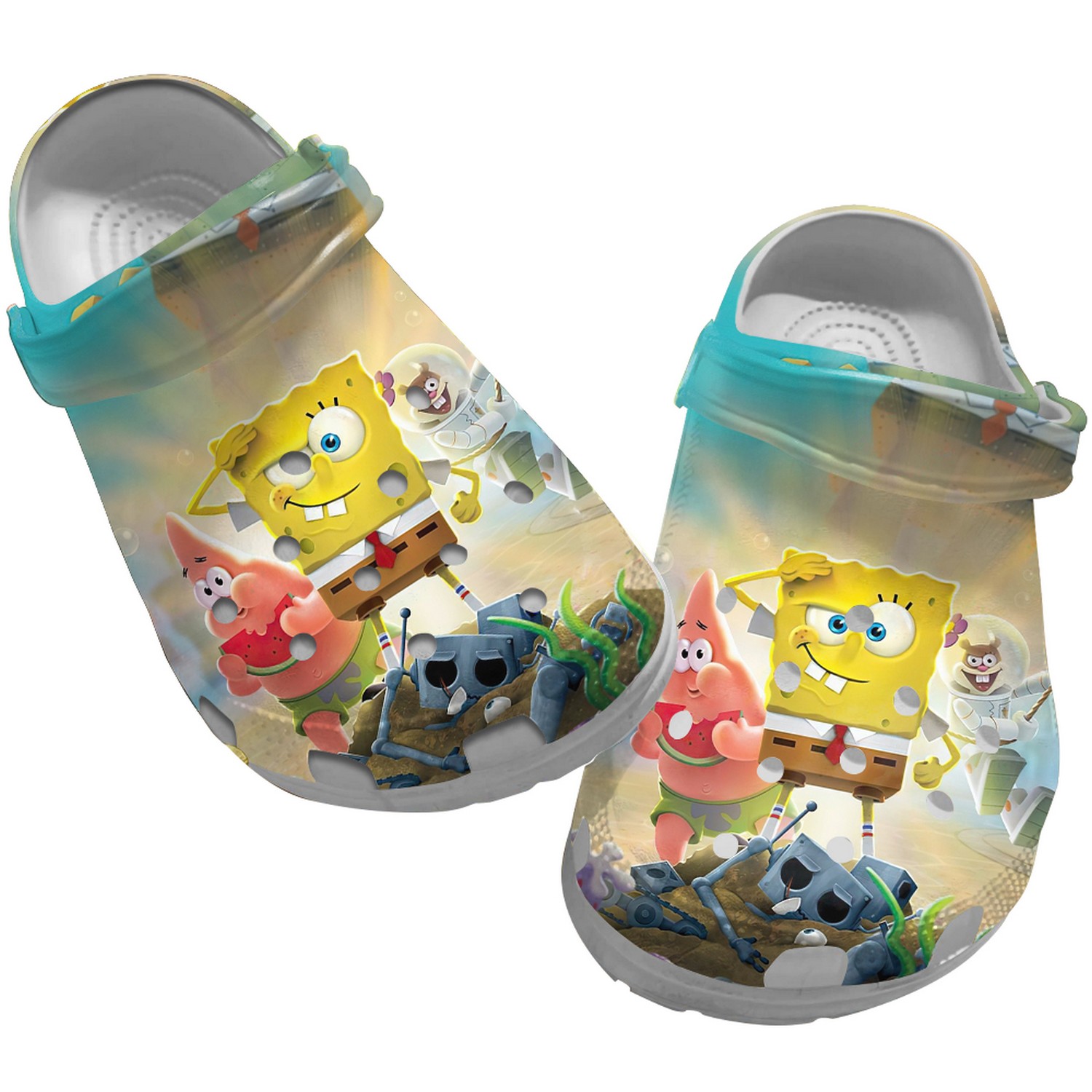 spongebob and patrick travel space clogs for kids and adults 2t3nh