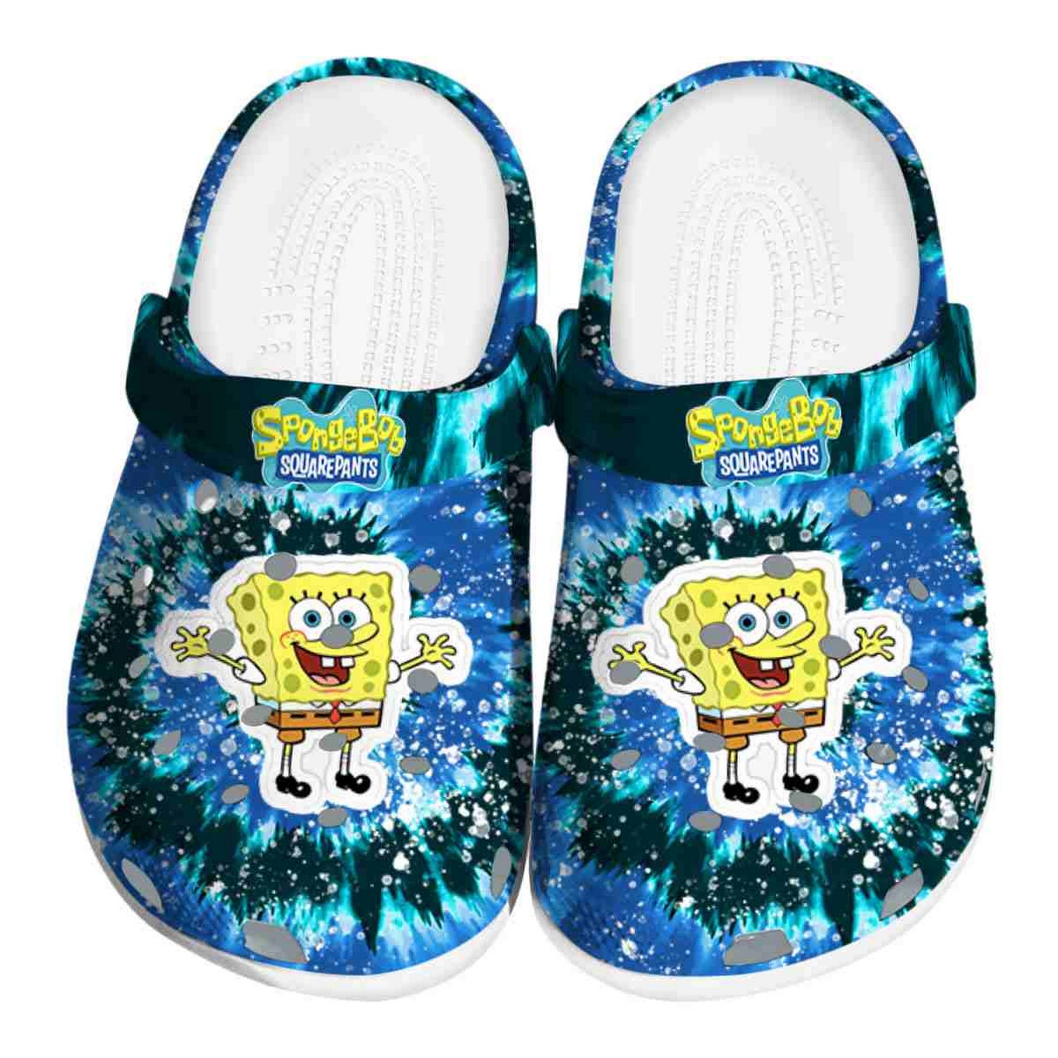 spongebob radiant burst effect clogs for kids and adults tsnrj