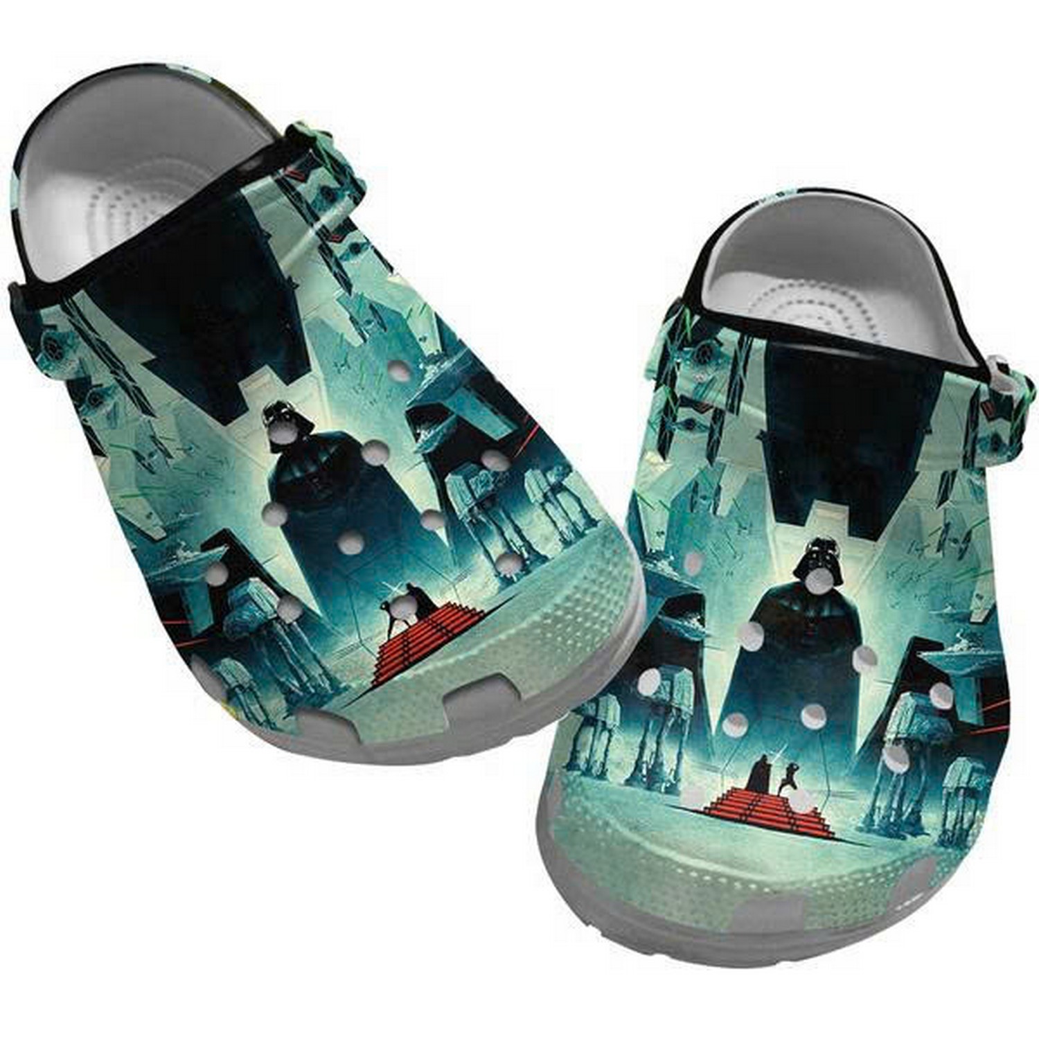 star wars darth vader on his planet clogs for kids and adults woidi