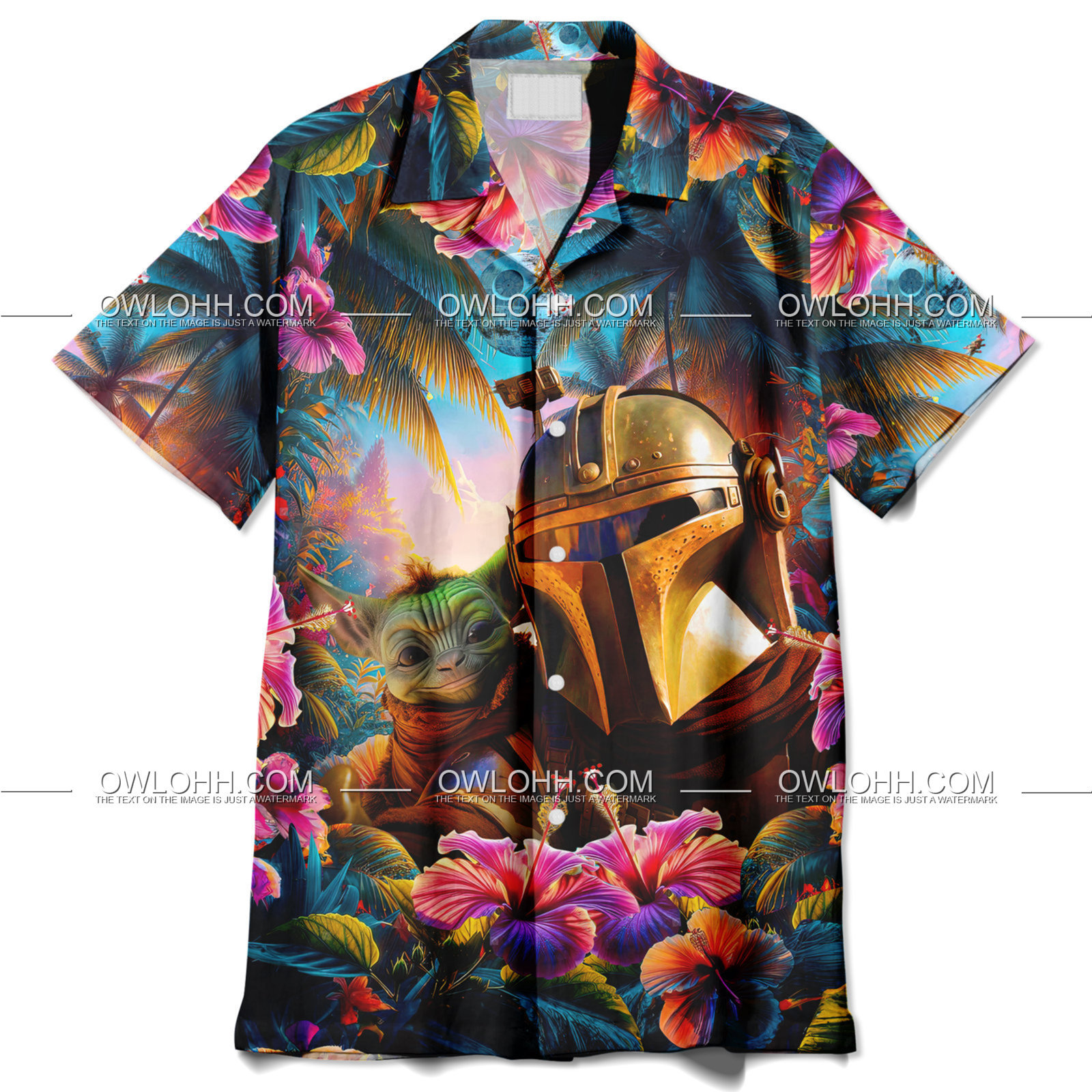 star wars mandalorian and grogu baby yoda summer when all wlse fails take a vacation hawaiian shirt owl ohh r46x6
